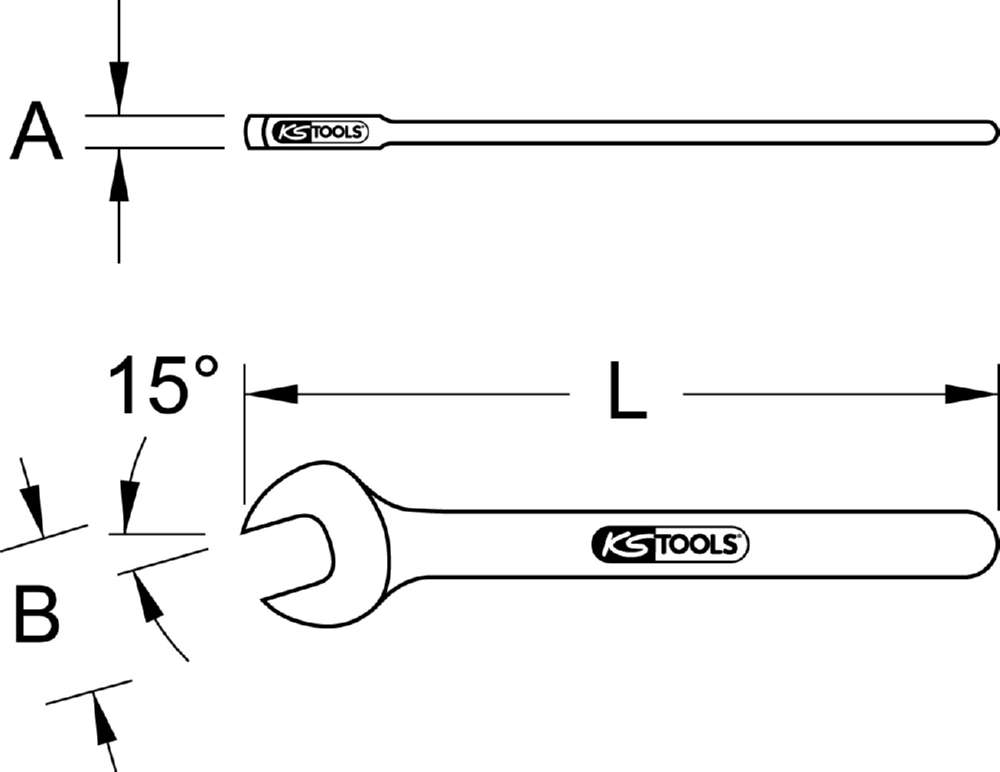 Produktbild KS Tools Maulschlüssel mit Schutzisolierung 5/8 Zoll bild 2
