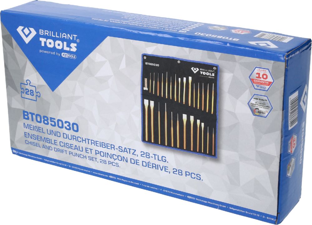 Produktbild Brilliant Tools Meißel und Durchtreiber Satz mit 28 Teilen bild 5