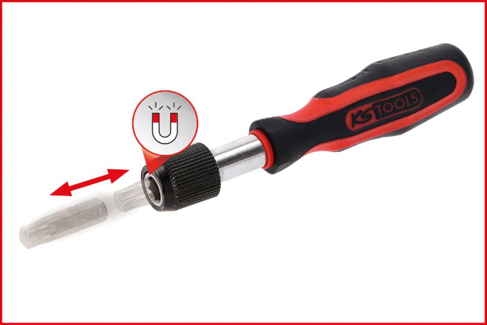 Produktbild KS Tools Mini Bit Schraubendreher mit Schnellveriegelung 1/4 Zoll bild 5