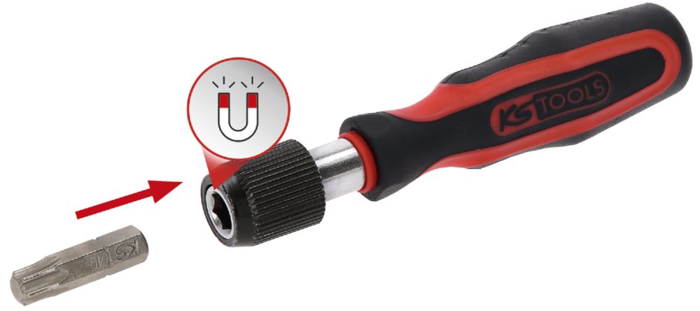 Produktbild KS Tools Mini Bit Schraubendreher mit Schnellveriegelung 1/4 Zoll bild 7