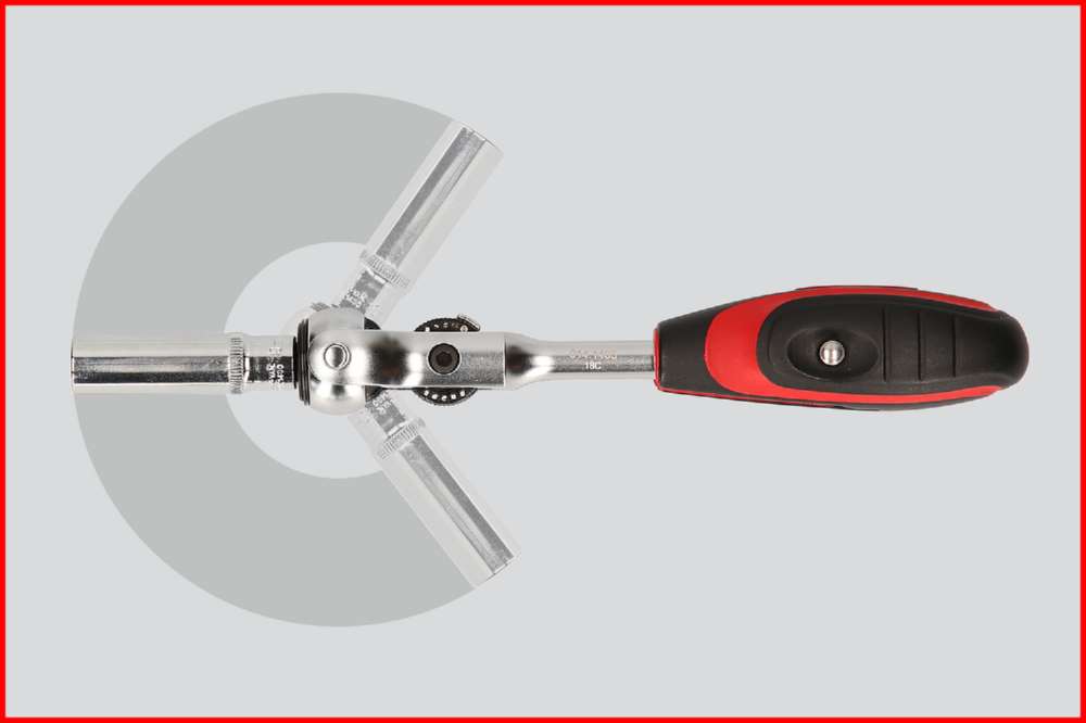 Produktbild KS Tools 1/4 Zoll MODIFIX Mini-T-Griff-Schwenkkopf-Knarre 72 Zahn bild 19