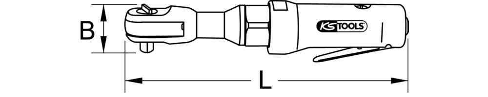 Produktbild KS Tools Hochleistungs Druckluftumschaltratsche Monster 3/8 Zoll bild 6
