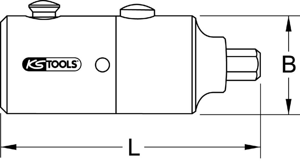 Produktbild KS Tools Montagewerkzeug für Abflussventile Länge 92mm bild 6