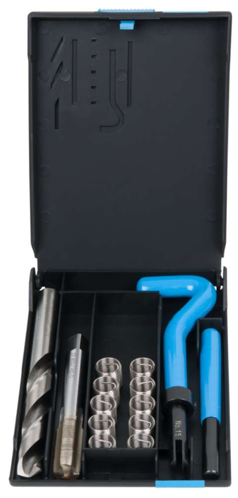 Produktbild KS Tools Nirostahl Gewinde Reparatur Satz M12 x 1 x 17 mm 14 Teile