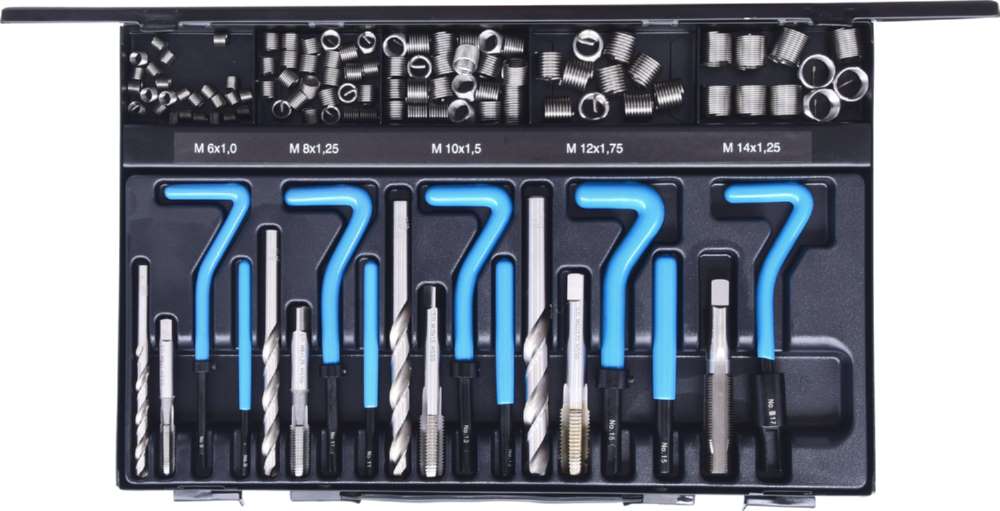 Produktbild KS Tools Nirostahl Gewinde Reparatur Satz M6 - M14 113 Teile