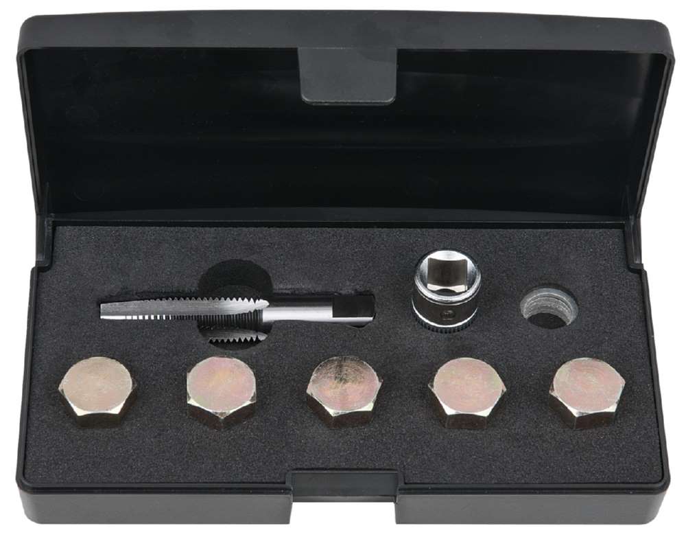 Produktbild KS Tools Ölablassschrauben Gewindereparatur Satz 12 Teile M12 x 1,5 bild 2