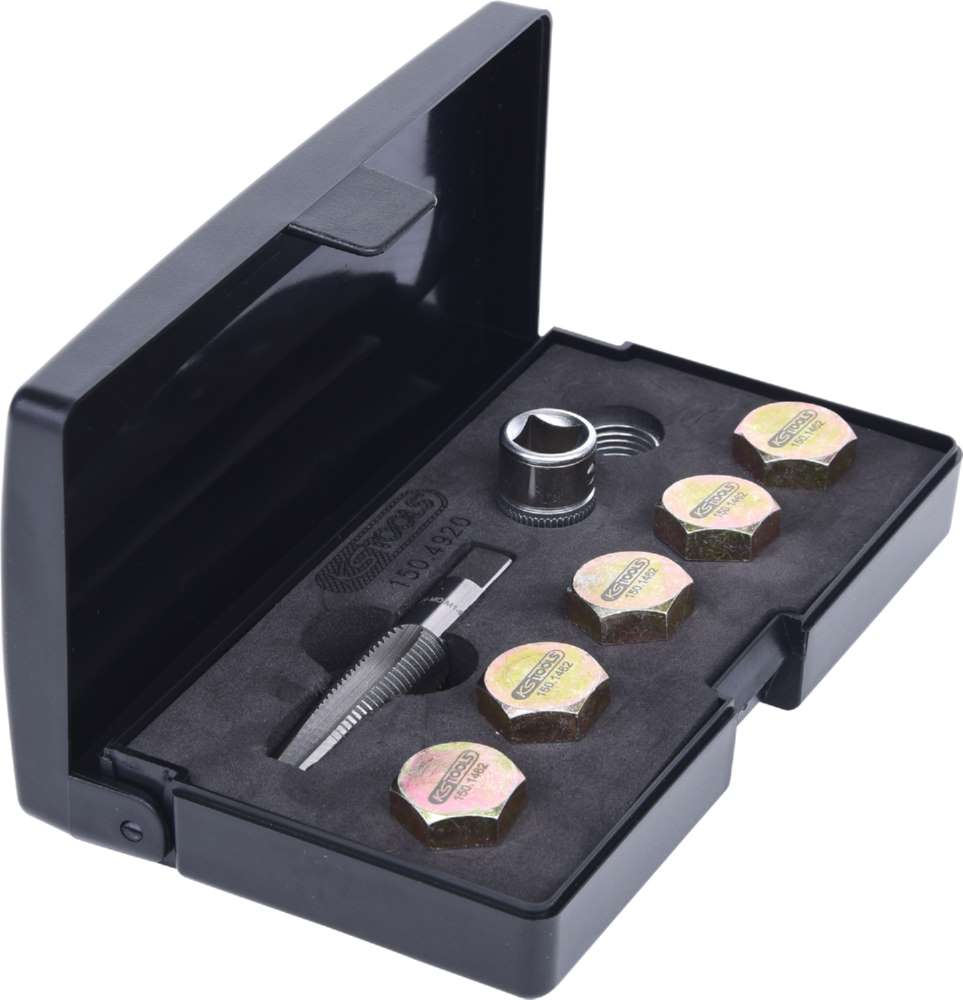 Produktbild KS Tools Ölablassschrauben Gewindereparatur Satz 12 Teile M14 x 1,5 bild 7
