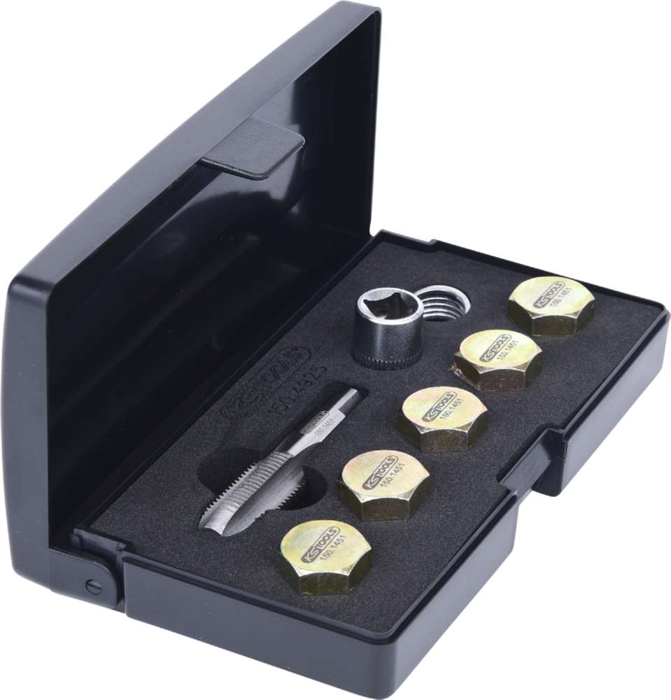 Produktbild KS Tools Ölablassschrauben Gewindereparatur Satz 12 Teile M15 x 1,5 bild 7
