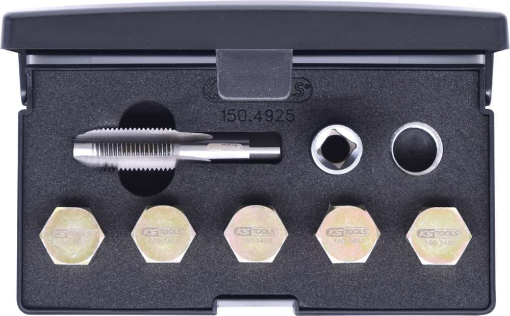 Produktbild KS Tools Ölablassschrauben Gewindereparatur Satz 12 Teile M15 x 1,5 bild 9