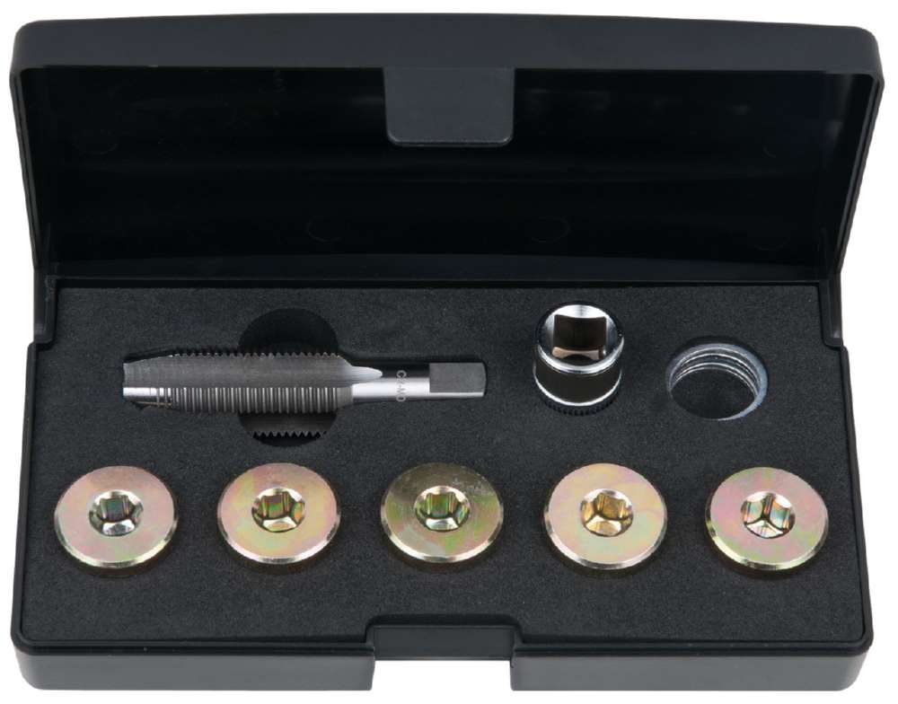 Produktbild KS Tools Ölablassschrauben Gewindereparatur Satz 12 Teile M17 x 1,5 bild 3