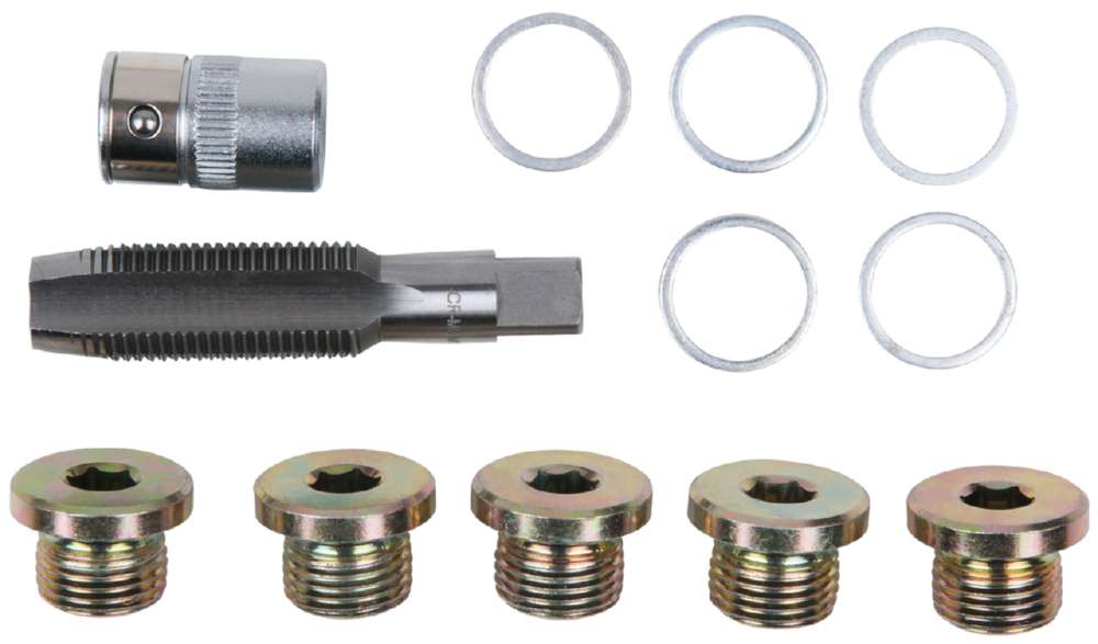 Produktbild KS Tools Ölablassschrauben Gewindereparatur Satz 12 Teile M17 x 1,5 bild 5