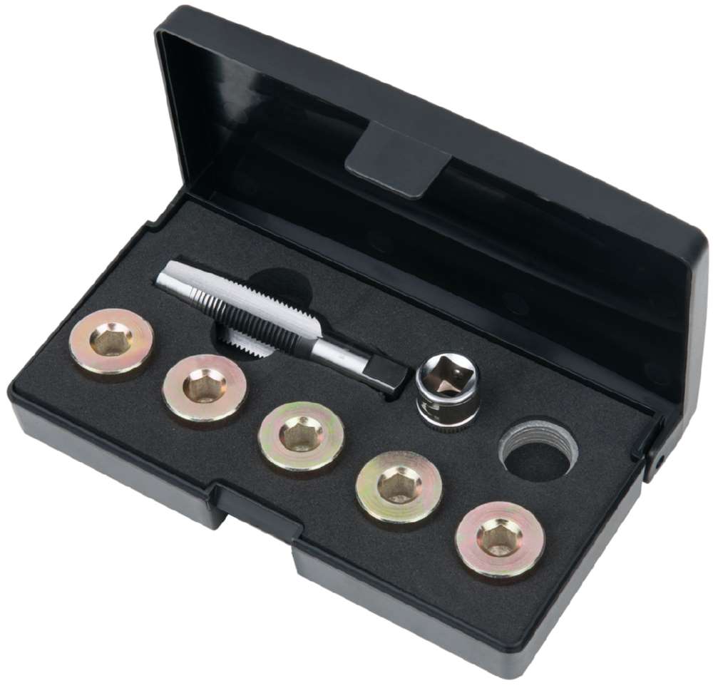 Produktbild KS Tools Ölablassschrauben Gewindereparatur Satz 12 Teile M18 x 1,5 bild 5