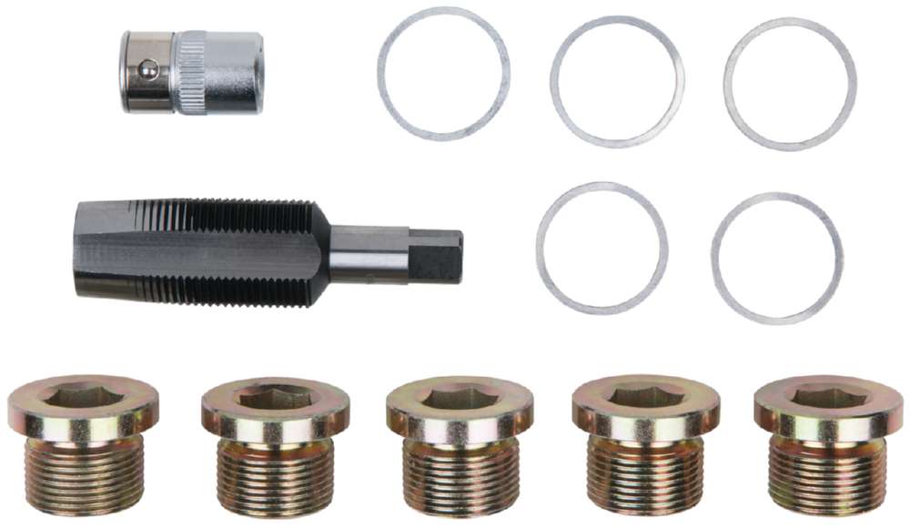 Produktbild KS Tools Ölablassschrauben Gewindereparatur Satz 12 Teile M24 x 1,5 bild 6