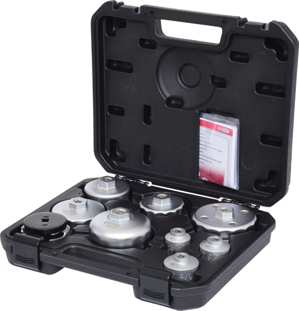 Produktbild KS Tools Öldienstschlüssel Satz für Ölfilter und Filtergehäusedeckel 9 Teile bild 2