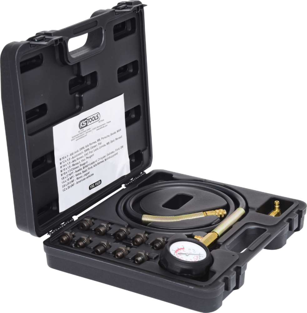 Produktbild KS Tools Öldruck Prüfgerät 12 Teile 0 - 10 bar bild 6