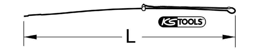 Produktbild KS Tools Ölkontrollstab für VAG Gesamtlänge 630 mm bild 4