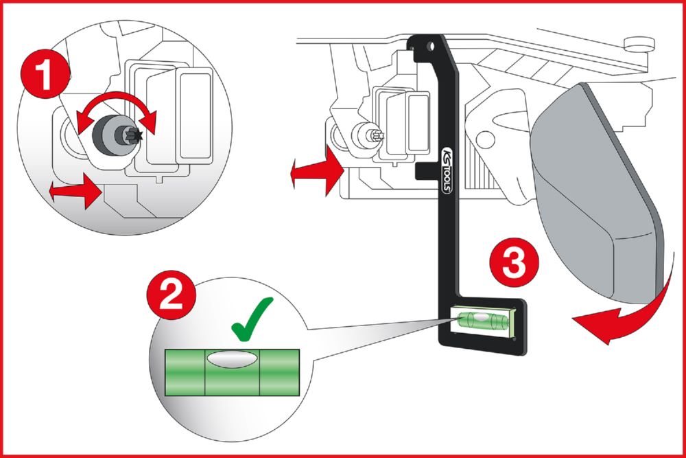 Produktbild KS Tools Parkassistentenkamera Einstellwerkzeug für Volvo bild 6