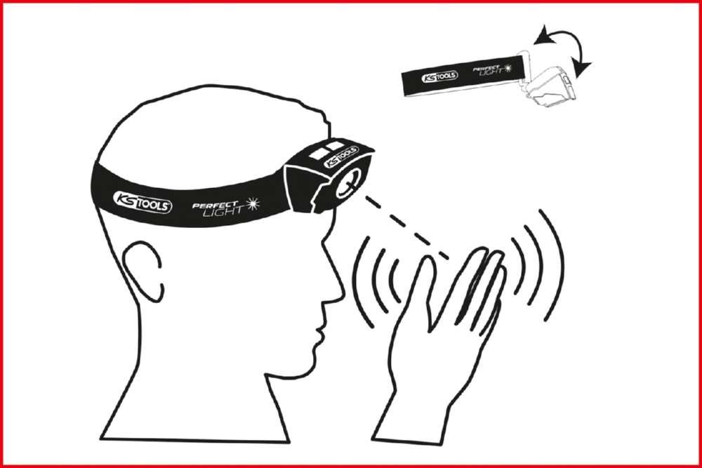 Produktbild KS Tools perfectLight Kopflampe mit Bewegungssensor 120 Lumen bild 6
