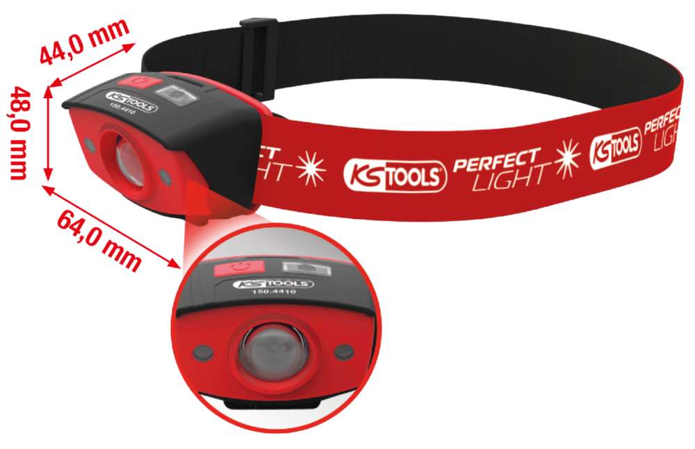 Produktbild KS Tools perfectLight Kopflampe mit Bewegungssensor 120 Lumen bild 7