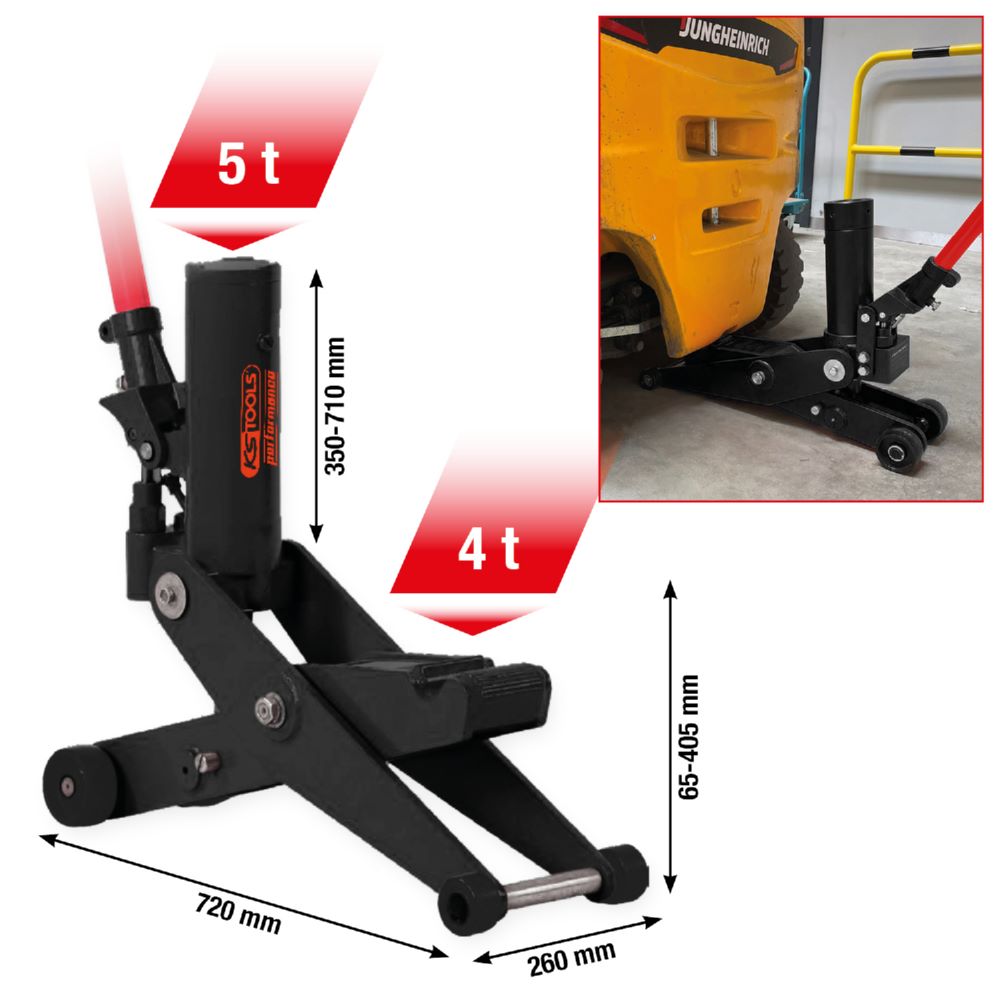 Produktbild KS Tools performance Heber für Gabelstapler hydraulisch 4-5 Tonne