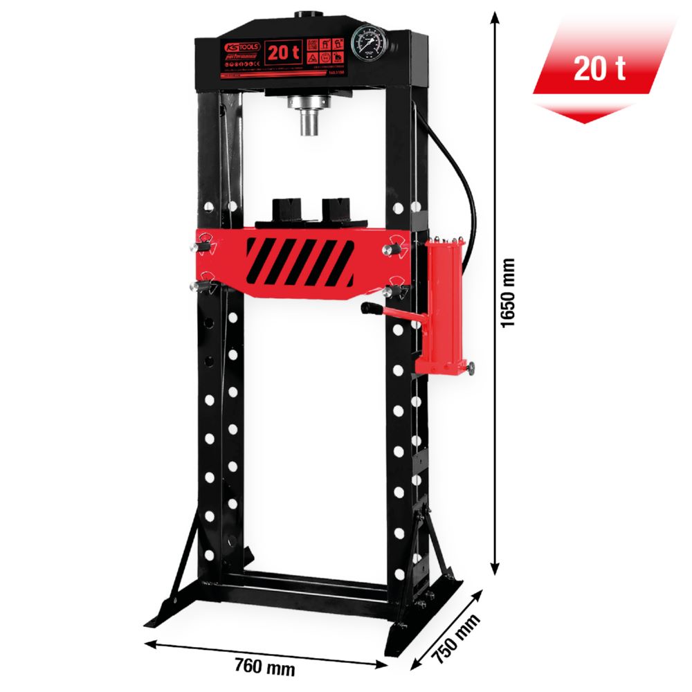 Produktbild KS Tools Hydraulik Werkstattpresse performance bis 20000 kg bild 2