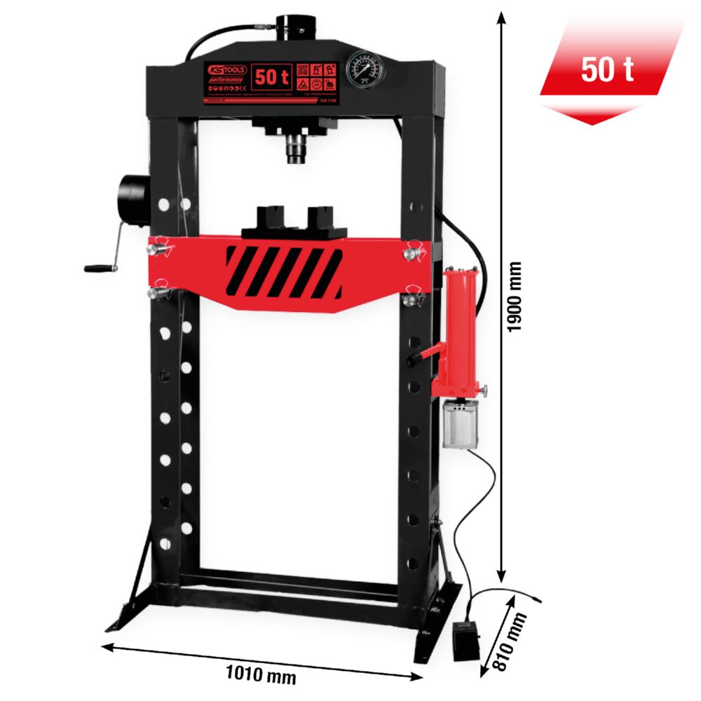 Produktbild KS Tools Hydraulik Werkstattpresse performance bis 50000 kg bild 2