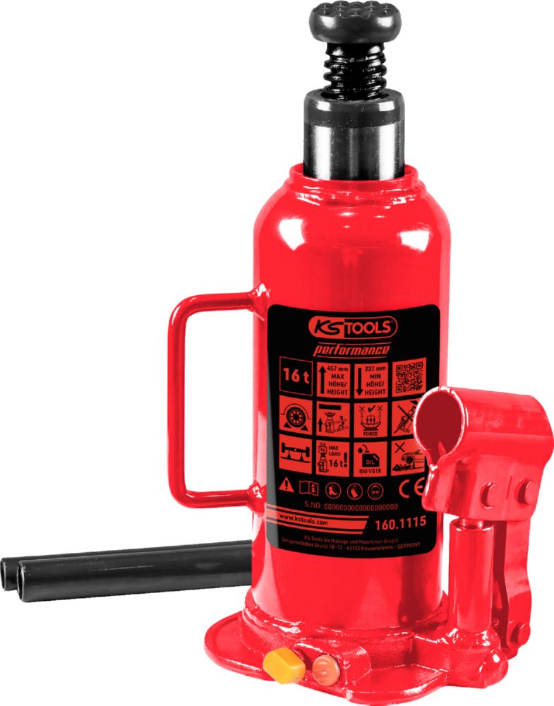 Produktbild KS Tools Hydraulischer Flaschenwagenheber 16000 kg 227 bis 457 mm
