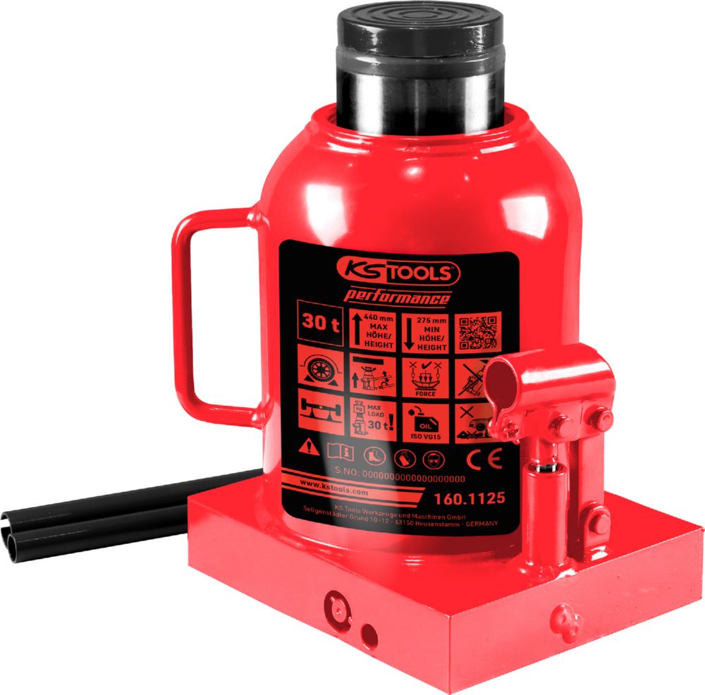 Produktbild KS Tools Hydraulischer Flaschenwagenheber bis 30000 kg Hubhöhe 275 bis 440 mm