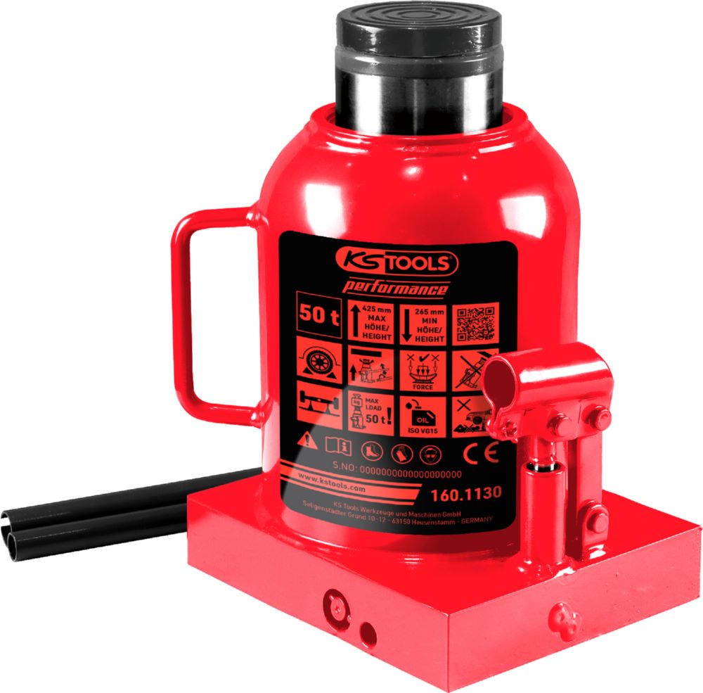 Produktbild KS Tools Hydraulischer Flaschenwagenheber 50000 kg Hubhöhe 265 bis 425 mm