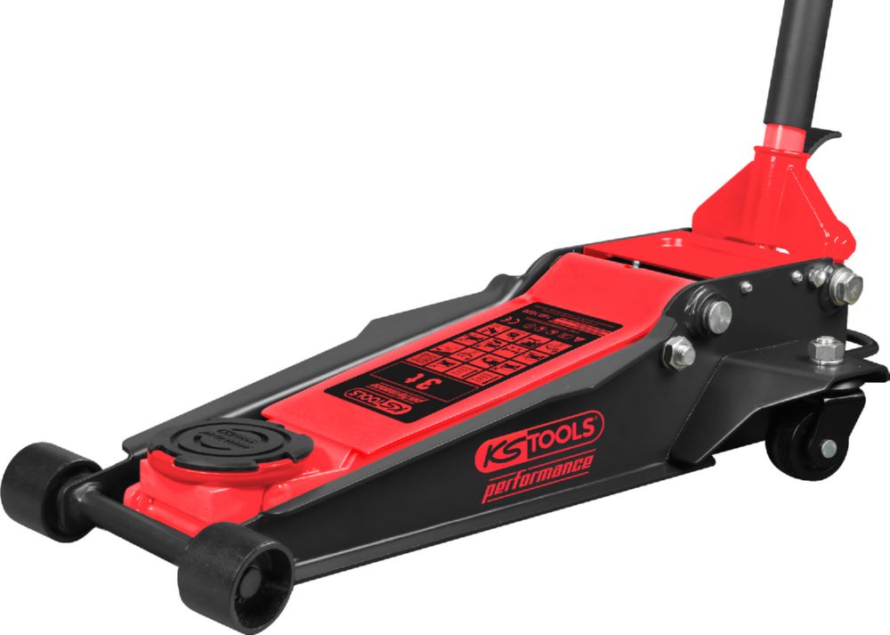 Produktbild KS Tools Hydraulischer Stahl Wagenheber 3000 kg flach 75 bis 510 mm