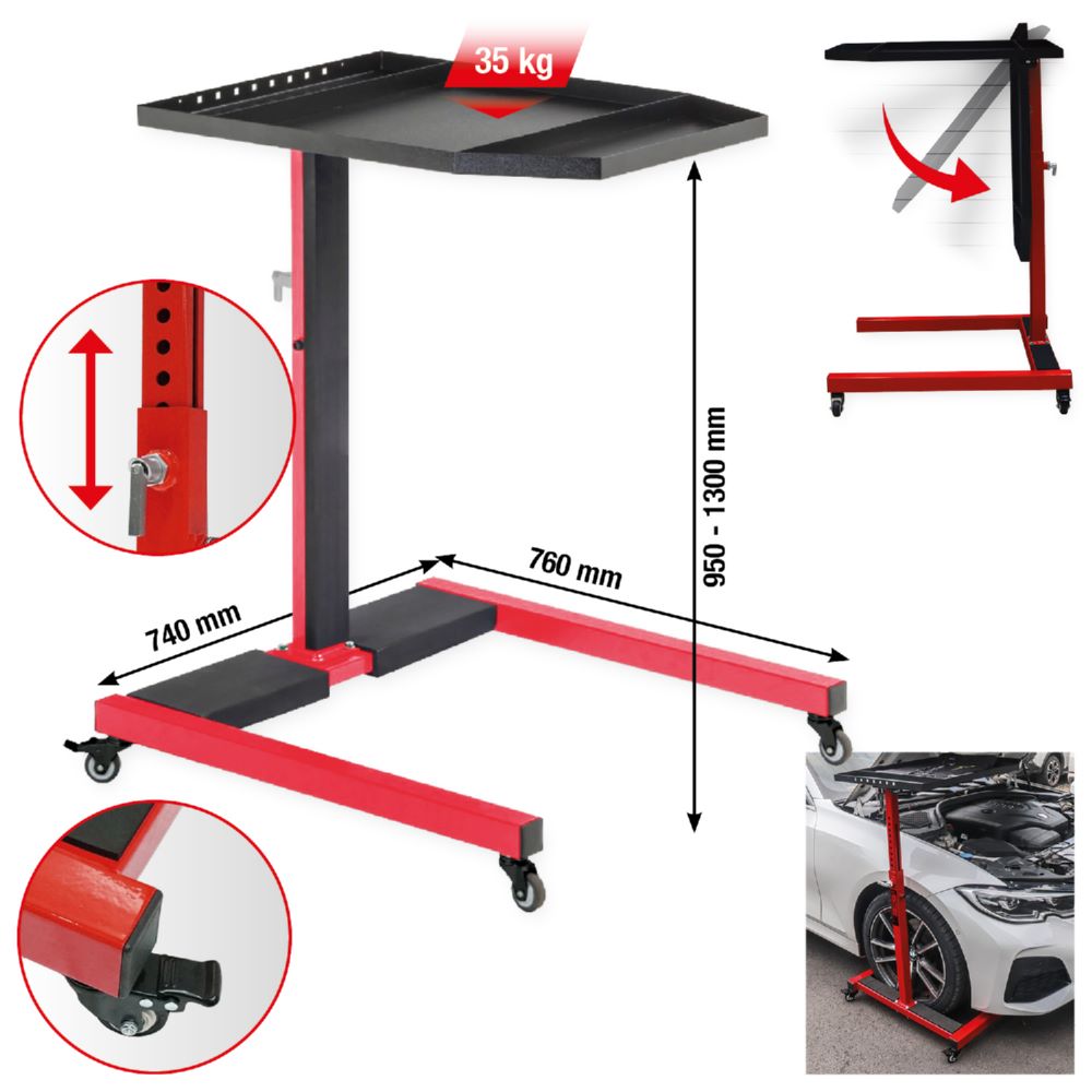 Produktbild KS Tools performance Universal Ablagetisch höhenverstellbar maximal 35 kg