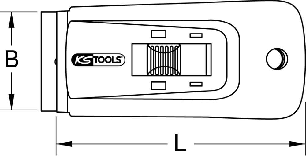 Produktbild KS Tools Plakettenschaber 40mm bild 2
