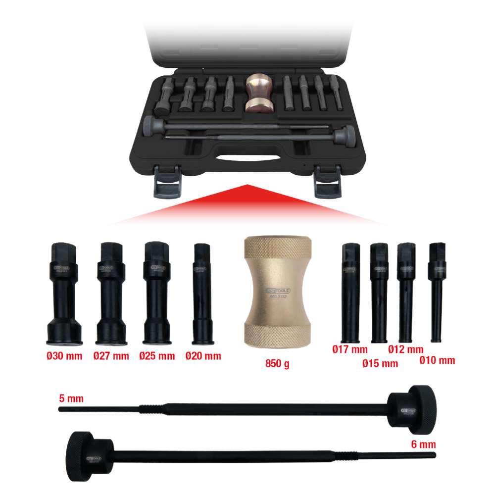 Produktbild KS Tools Präzisions Innenlager Auszieher Satz Durchmesser 10 - 30 mm 11 Teile bild 8