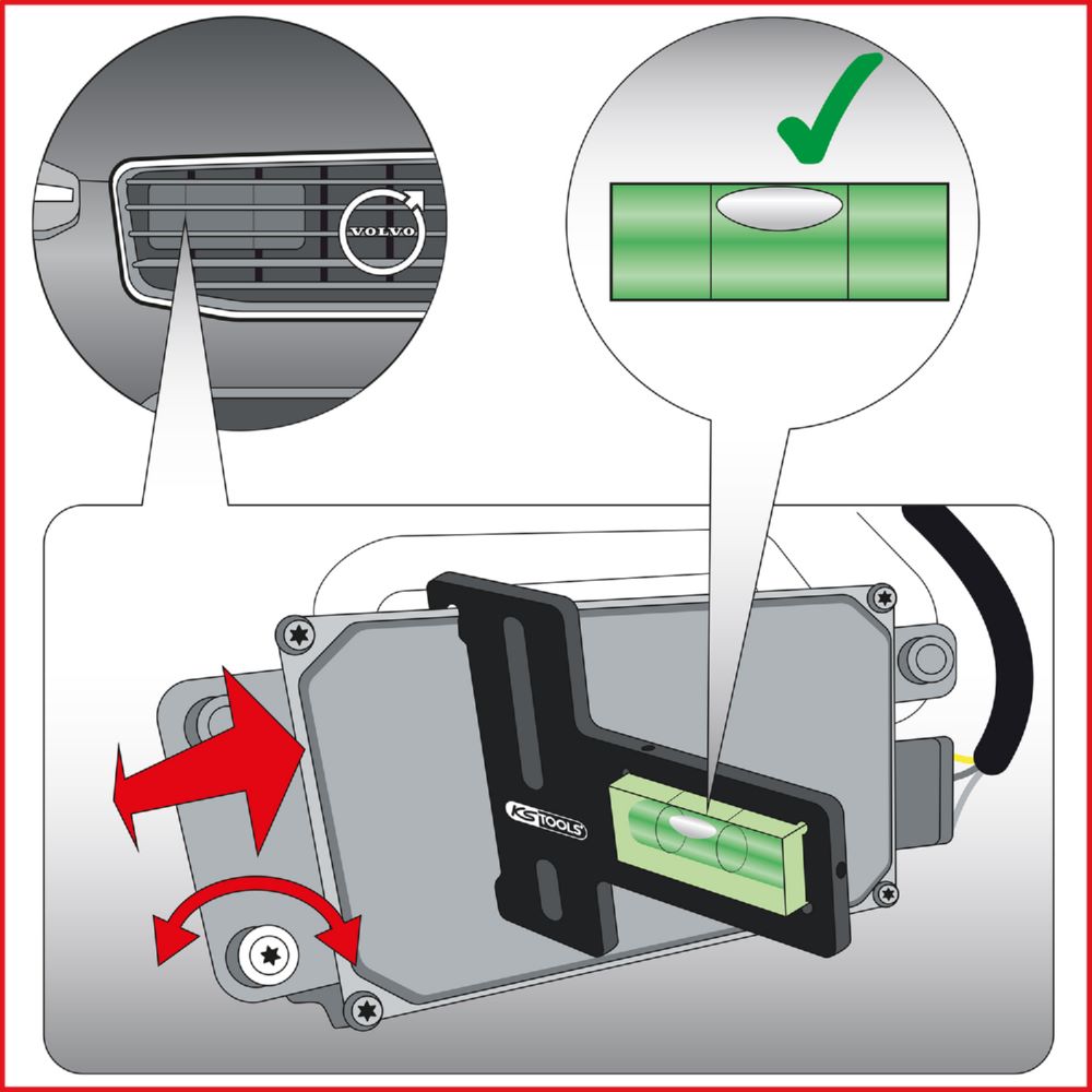 Produktbild KS Tools Radarsensoren Einstellwerkzeug für Volvo bild 5