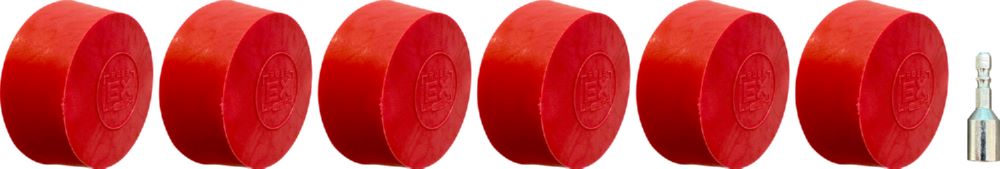 Produktbild KS Tools KFZ Radierteller für Alufelgen konisch 6er Pack bild 3