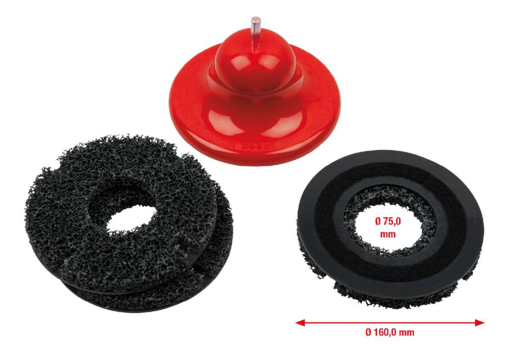 Produktbild KS Tools Radnabenschleifer Satz Durchmesser 160 mm Innen Durchmesser 75 mm 4 Teile