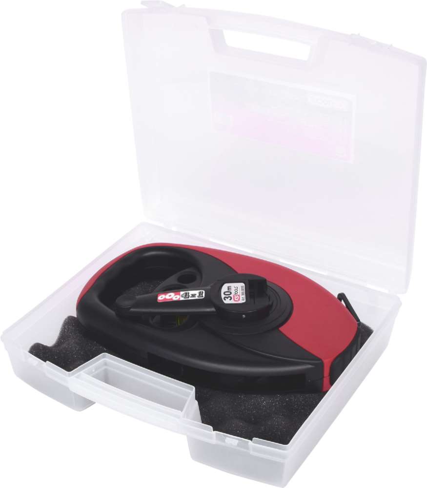 Produktbild KS Tools Rahmenbandmaß mit gelbem Stahlband Kunststoffgehäuse 30m