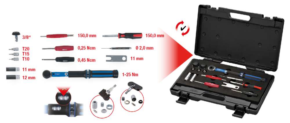 Produktbild KS Tools RDKS TPMS Werkzeug Satz für Reifendruck Kontrollsysteme 13 Teile bild 4