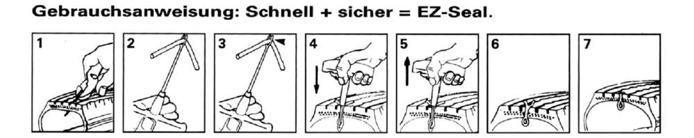 Produktbild KS Tools Reifenvulkanisier Satz für KFZ 5 Teile 100 mm Fäden bild 5