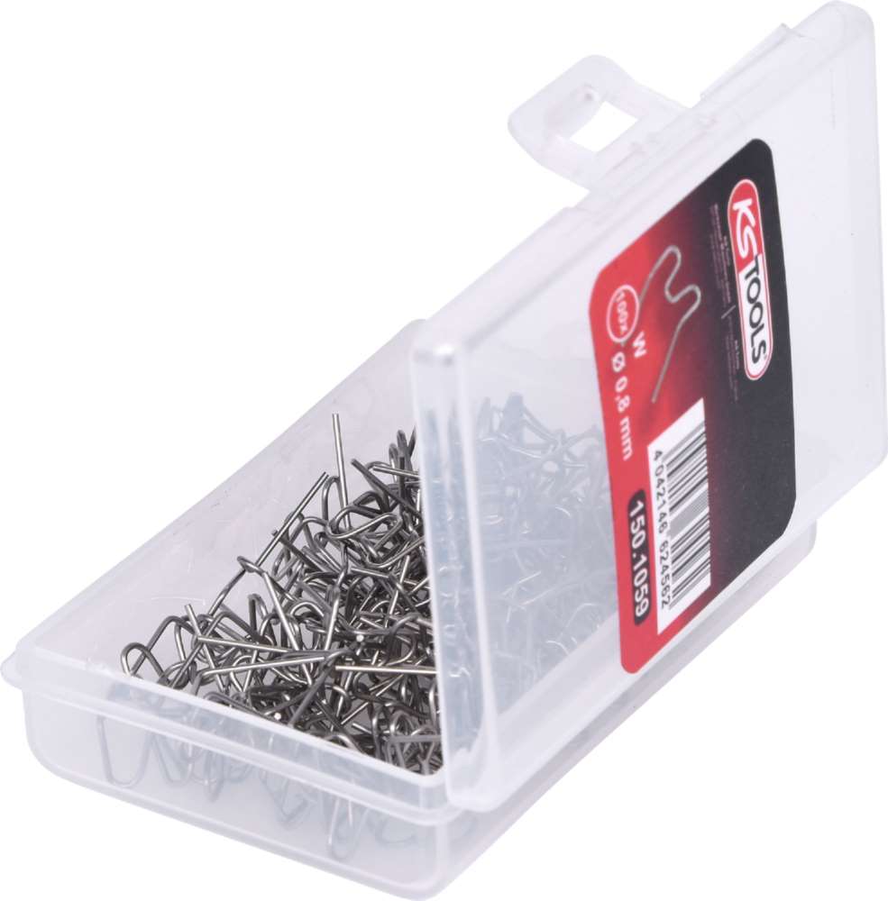 Produktbild KS Tools Reparaturklammer W-Form Durchmesser 0,8 mm 100 Stück bild 2