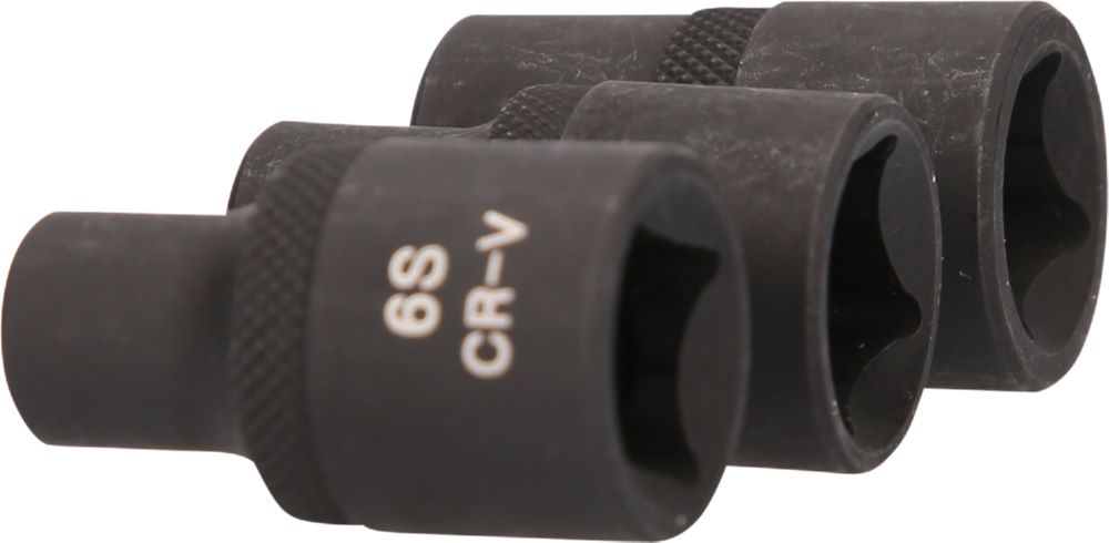 Produktbild KS Tools 1/2 Zoll KFZ RIBE Kraft Stecknuss Sat kurz 3 teilig bild 3