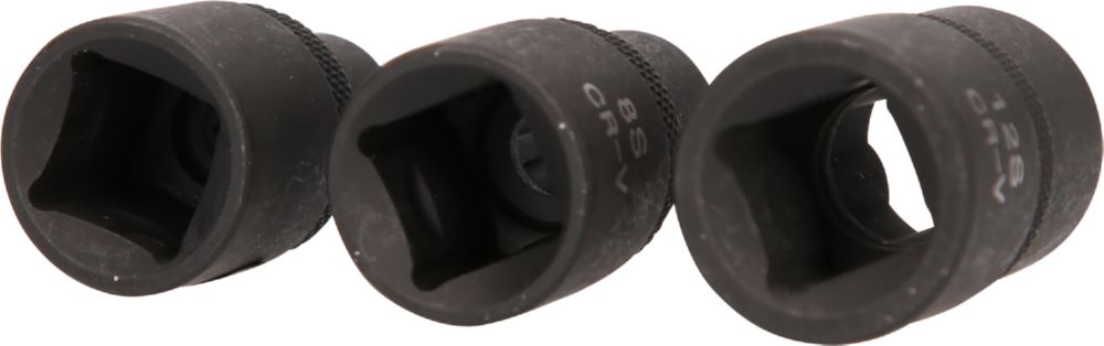 Produktbild KS Tools 1/2 Zoll KFZ RIBE Kraft Stecknuss Sat kurz 3 teilig bild 4