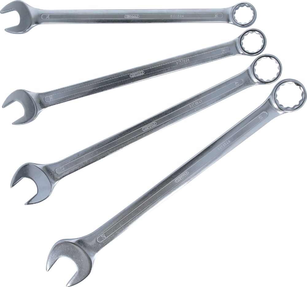 Produktbild KS Tools Ringmaulschlüssel-Satz extra lang 4-tlg Schlüsselweite 34 - 46 mm