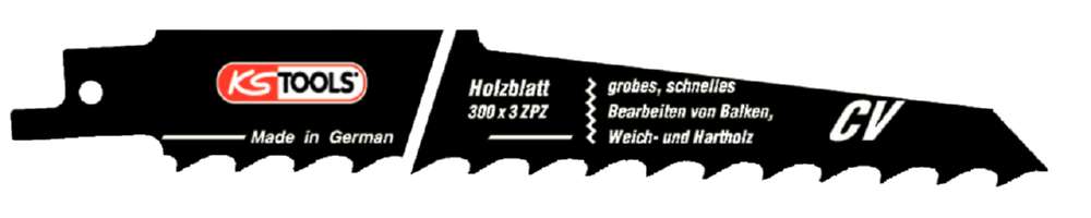 Produktbild KS Tools Säbelsägeblatt CV 280mm Zahnabstand 8,5mm 5er Pack