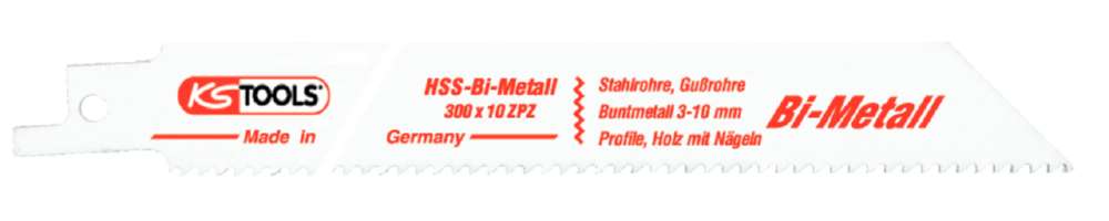 Produktbild KS Tools Säbelsägeblatt 300mm Zahnabstand 2,5mm 5er Pack