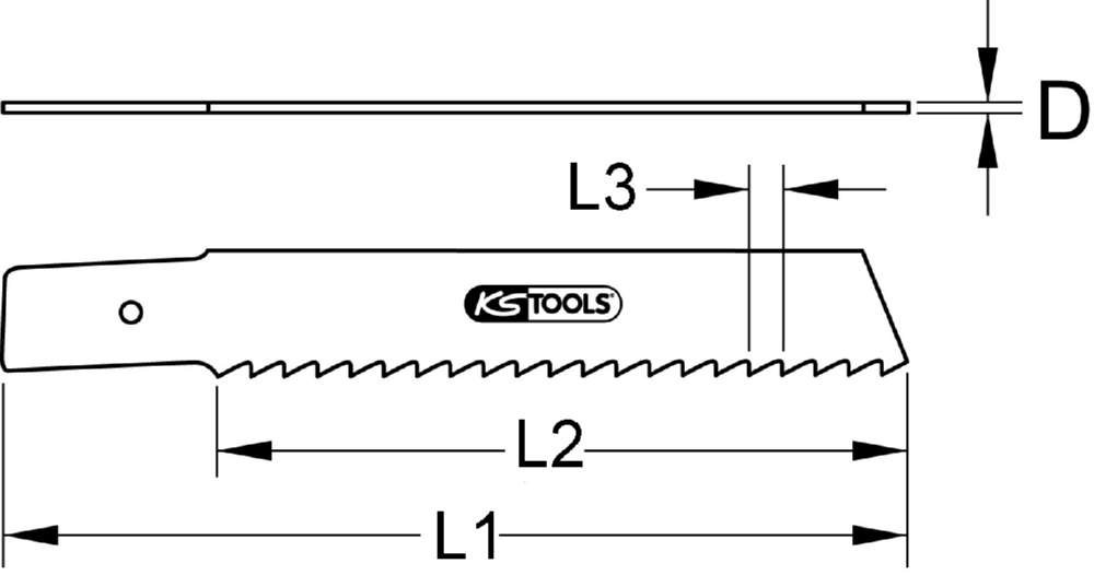 Produktbild KS Tools Säbelsägeblatt Rems HSS Bi Metall 200mm Zahnabstand 1,8mm 5er Pack bild 2