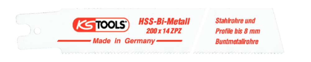 Produktbild KS Tools Säbelsägeblatt Rems HSS Bi Metall 200mm Zahnabstand 1,8mm 5er Pack