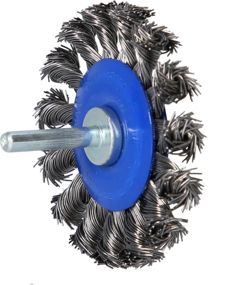 Produktbild Brilliant Tools Scheibenbürste gezopft Durchmesser 75 mm mit 6 mm Aufnahme bild 3