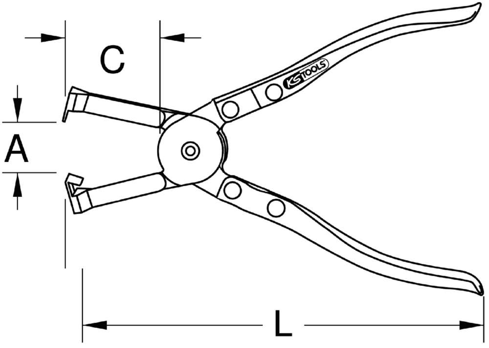 Produktbild KS Tools Schlauchbandschneider Gesamtlänge 230 mm bild 2