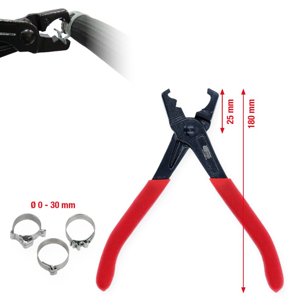 Produktbild KS Tools Schlauchschellenzange 25 mm für selbstverriegelnde Schellen bild 2